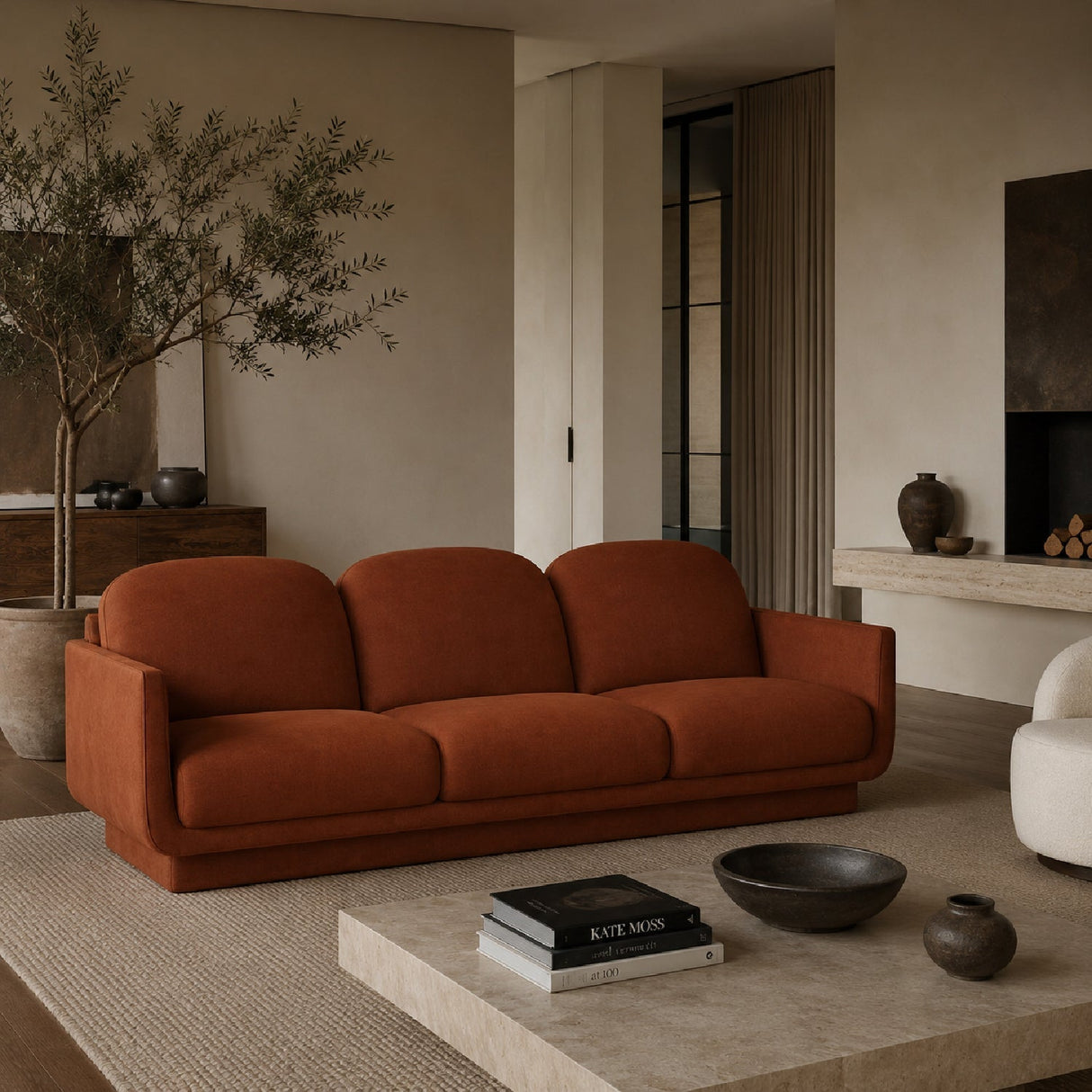 Retro Style Fabric Sofa by Splendido Everton, alternate view 2