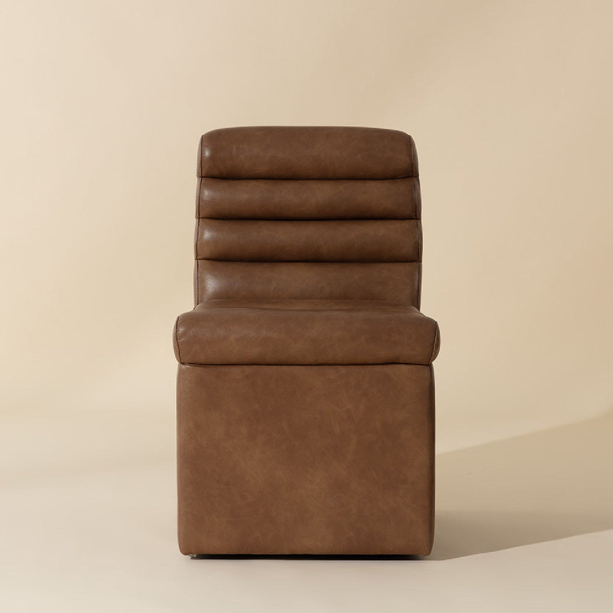 Leather Look Wheeled Dining Chair by Splendido Norm, alternate view 12