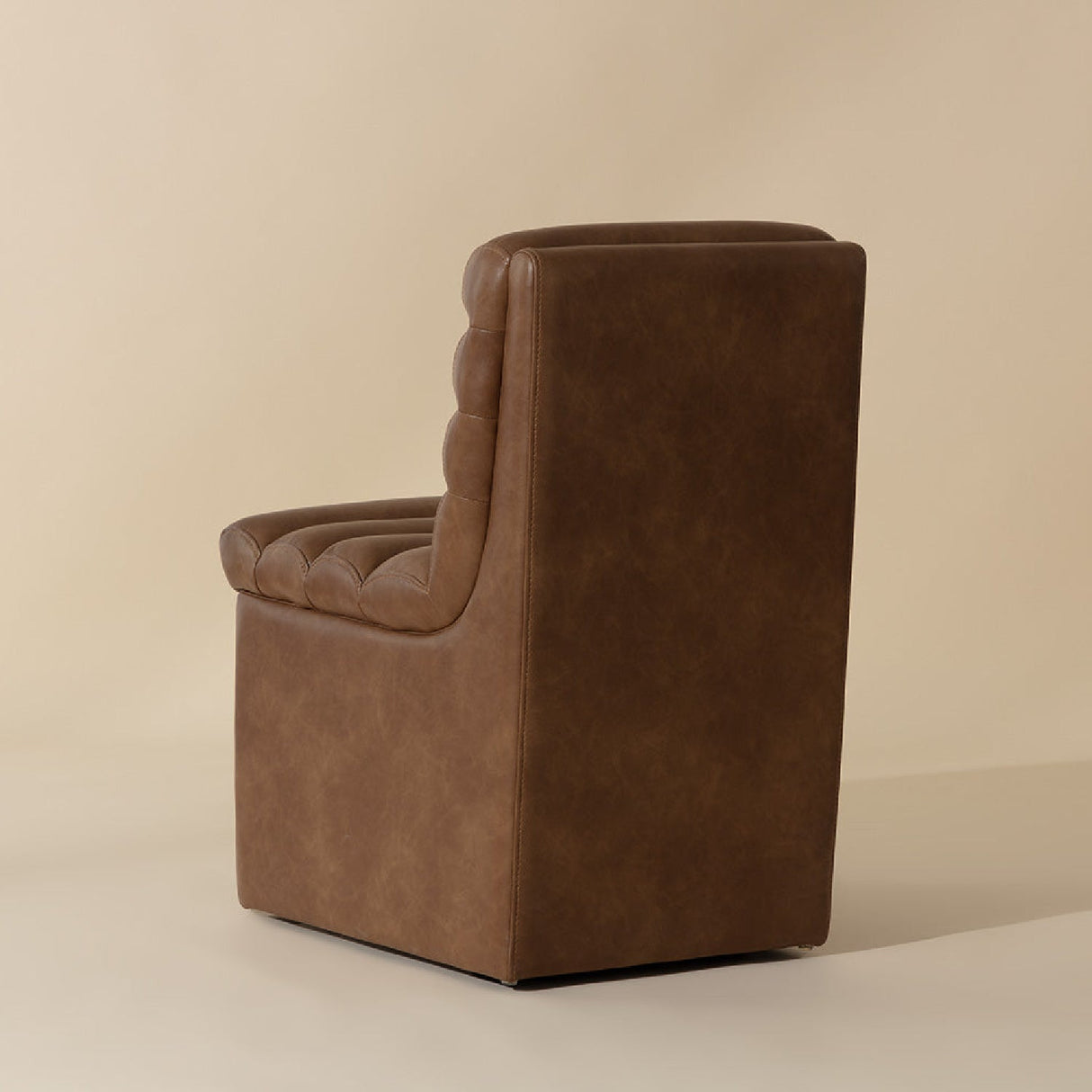 Leather Look Wheeled Dining Chair by Splendido Norm, alternate view 14