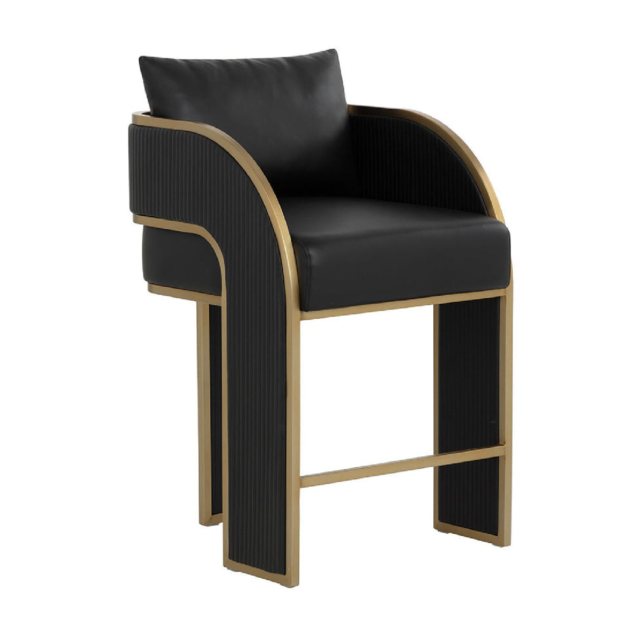 3-Legged Leather Counter Stool by Splendido Baz, alternate view 11