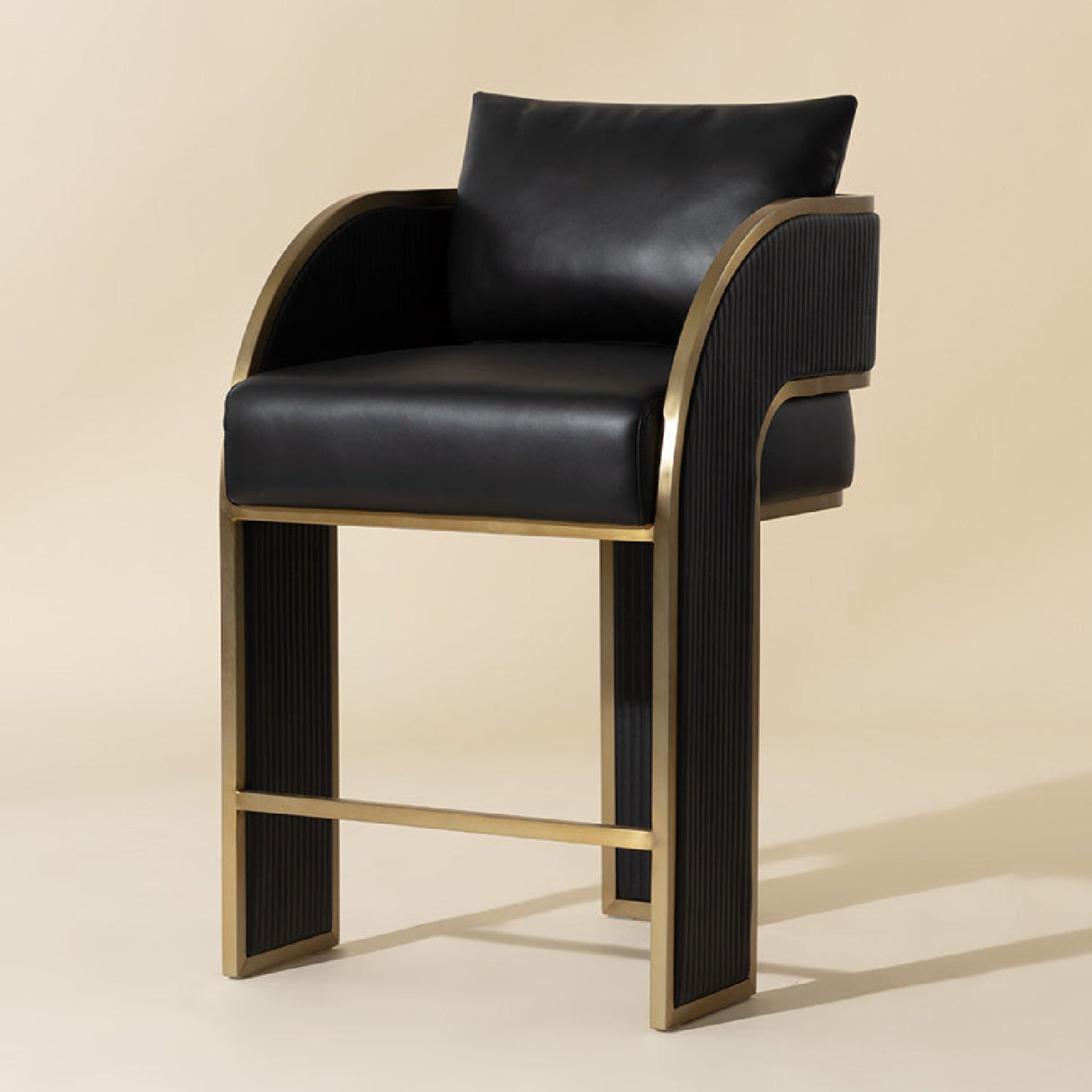 3-Legged Leather Counter Stool by Splendido Baz, alternate view 15