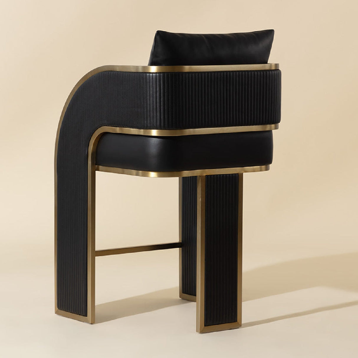 3-Legged Leather Counter Stool by Splendido Baz, alternate view 16