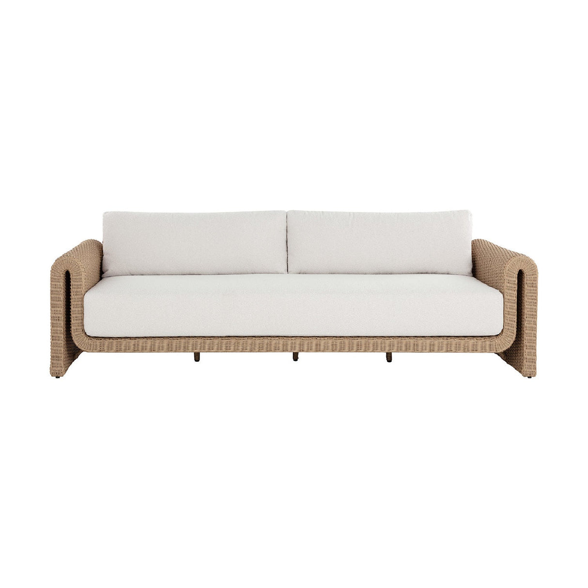 Twisted Wicker Outdoor Sofa by Splendido Tibi