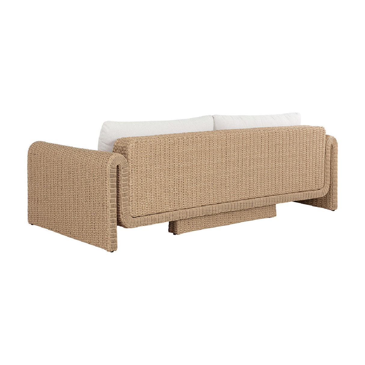 Twisted Wicker Outdoor Sofa by Splendido Tibi, alternate view 4