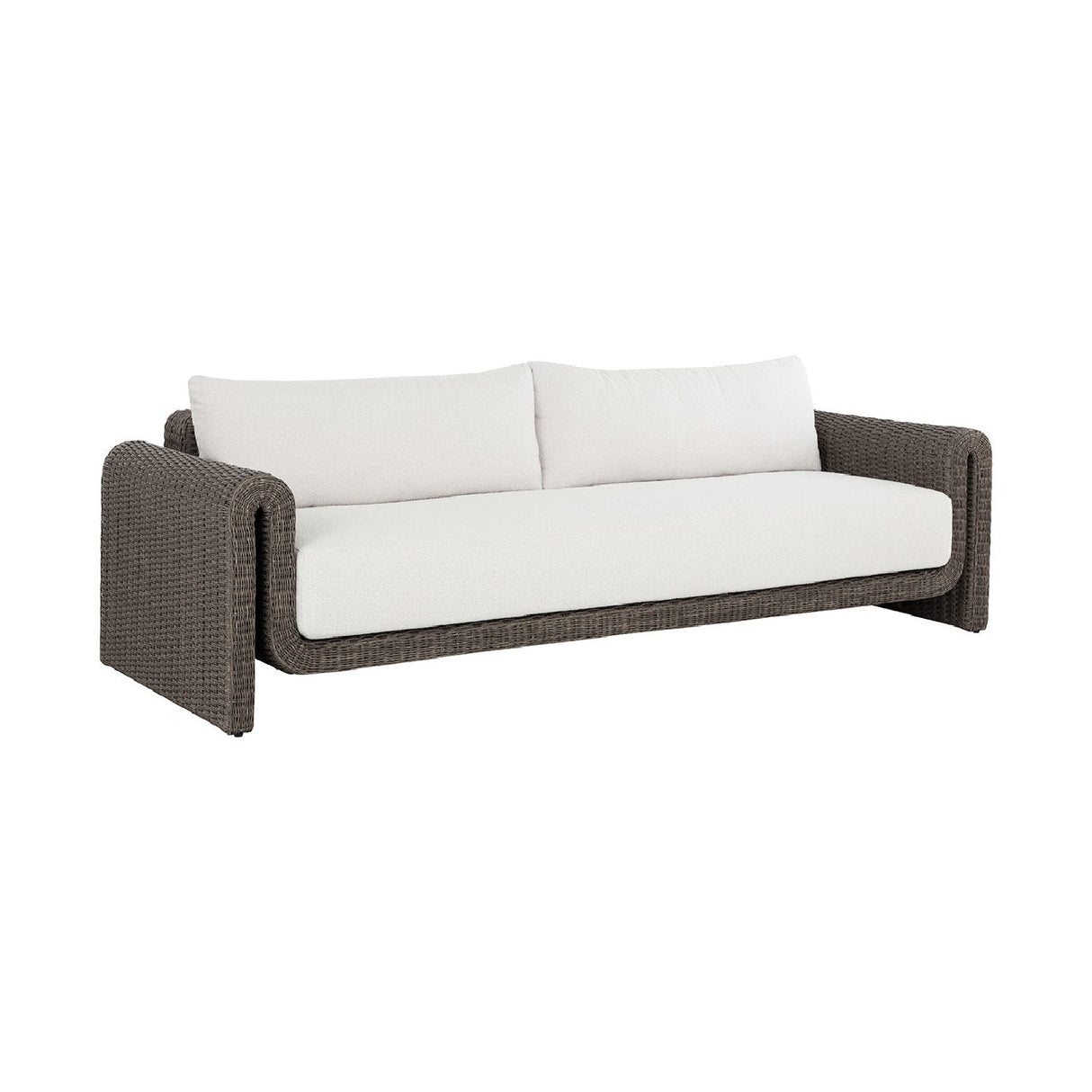 Twisted Wicker Outdoor Sofa by Splendido Tibi, alternate view 10