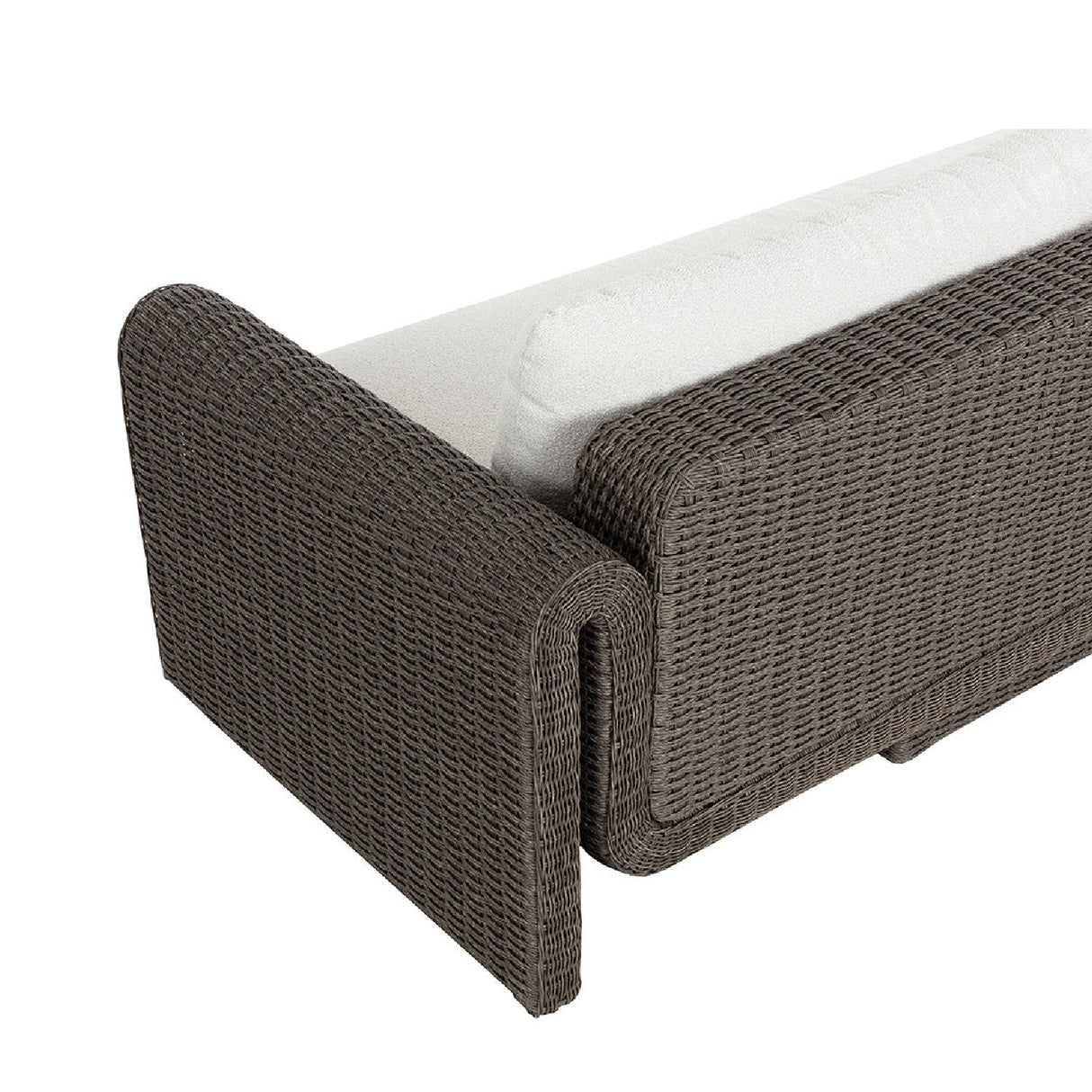 Twisted Wicker Outdoor Sofa by Splendido Tibi, alternate view 12