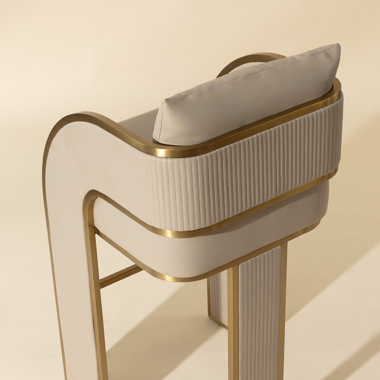 3-Legged Leather Bar Stool by Splendido Baz Barstool, alternate view 7
