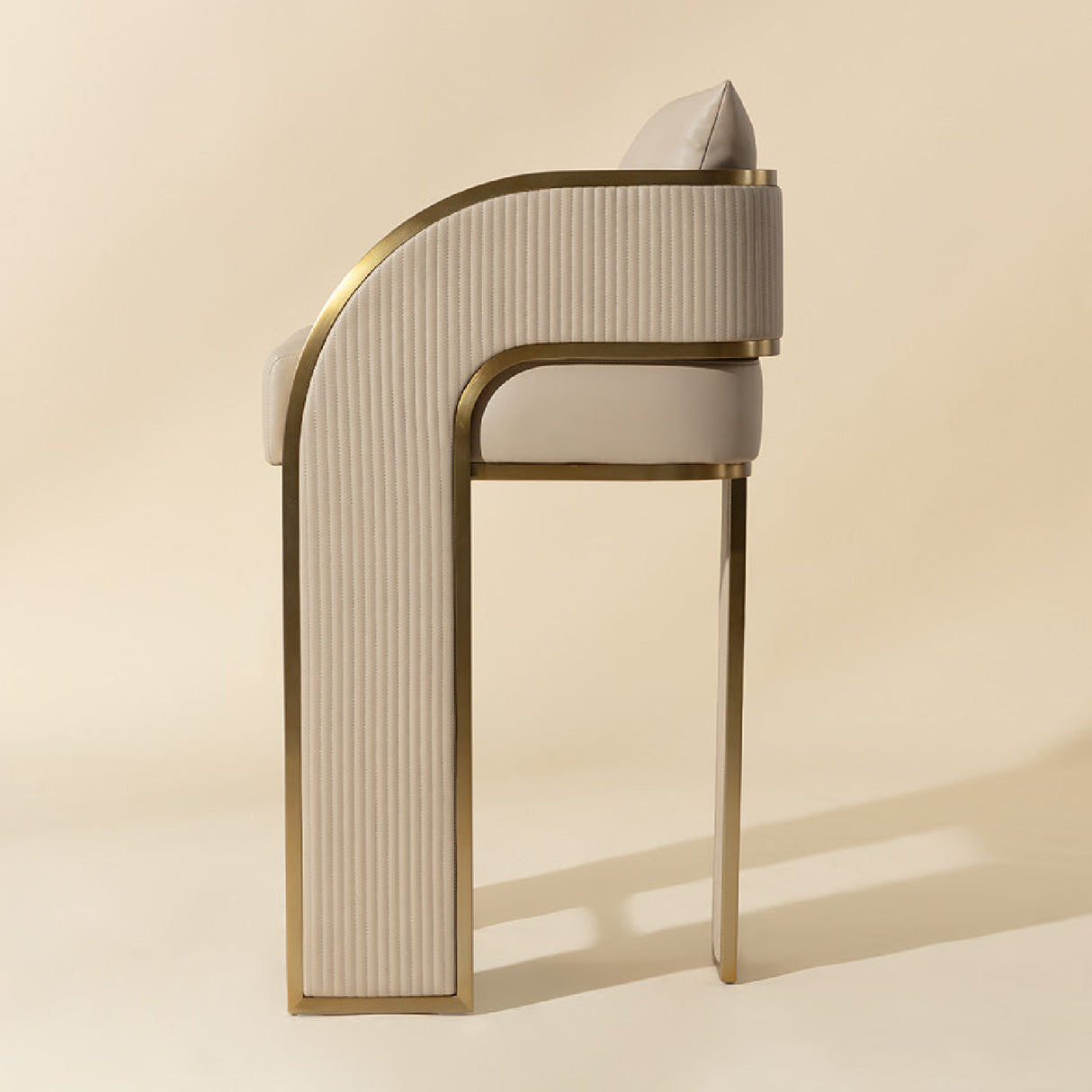 3-Legged Leather Bar Stool by Splendido Baz Barstool, alternate view 6