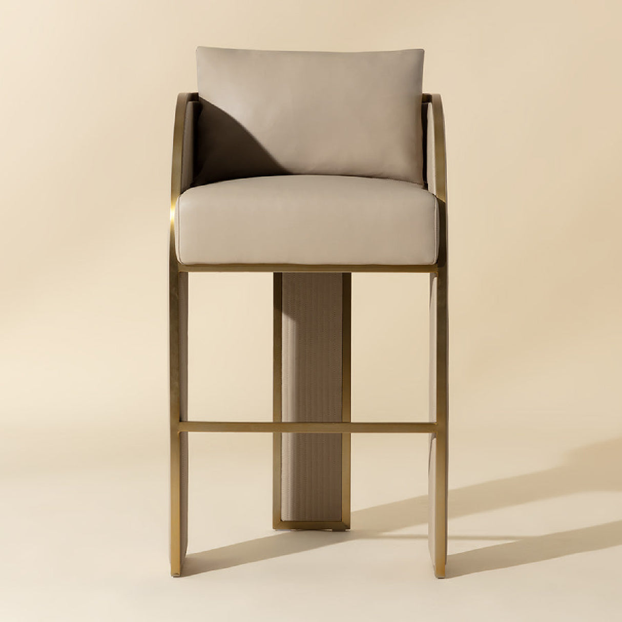 3-Legged Leather Bar Stool by Splendido Baz Barstool, alternate view 5