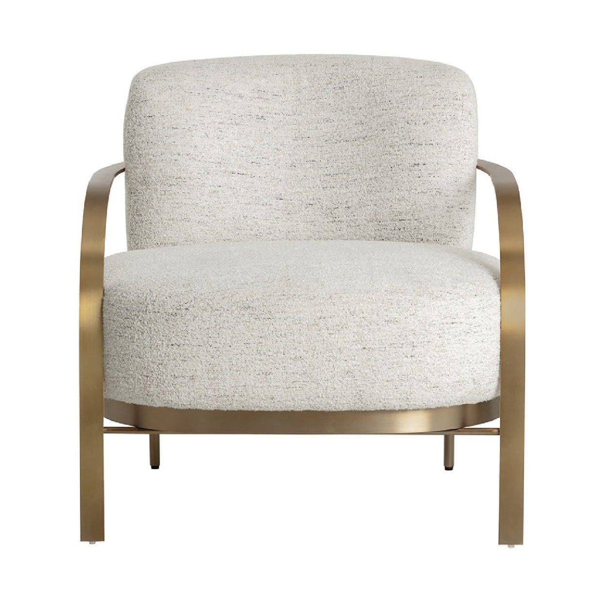 Gold Framed Fabric Lounge Chair by Splendido Daphne Accent Chair