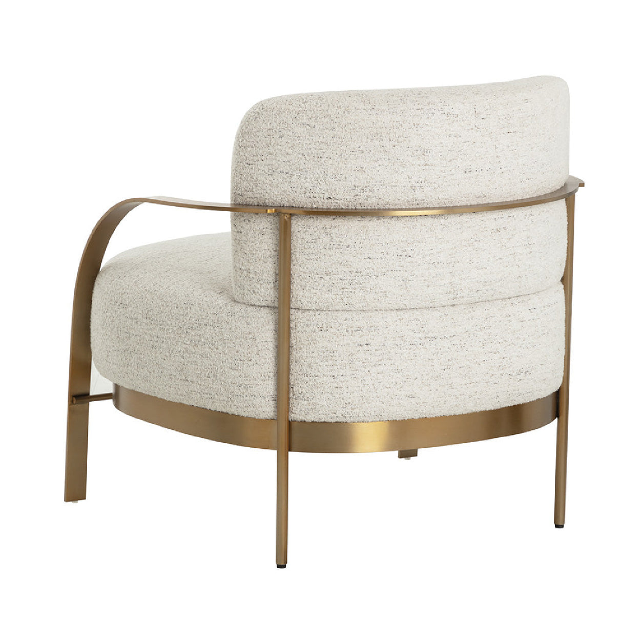 Gold Framed Fabric Lounge Chair by Splendido Daphne Accent Chair, alternate view 4
