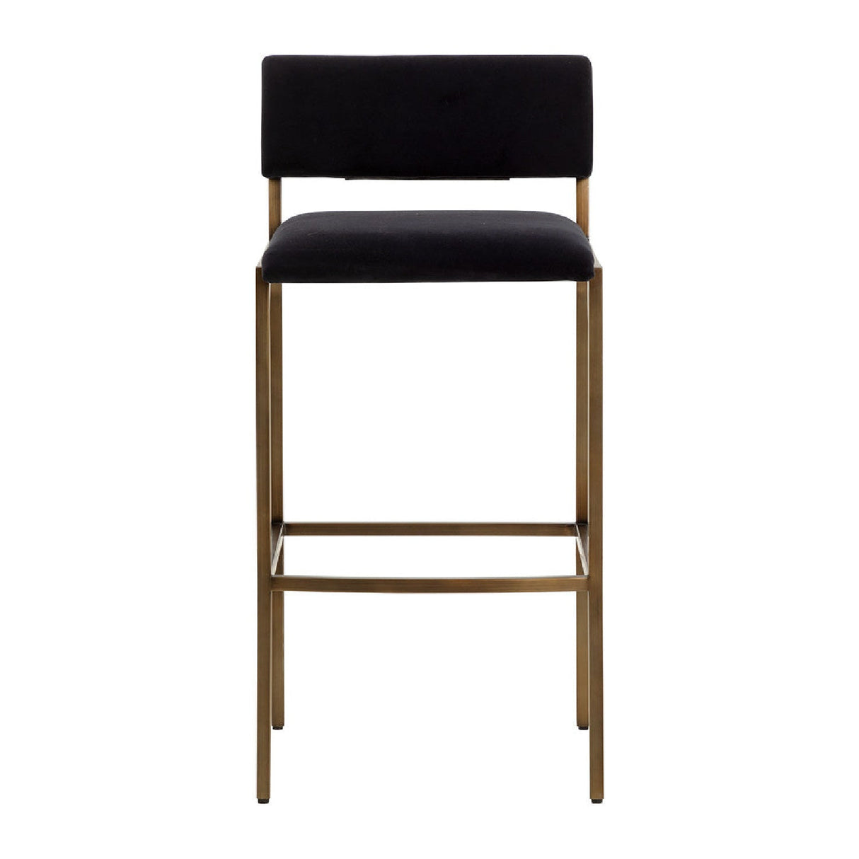 Black Fabric Bar Stool by Splendido Mori Barstool