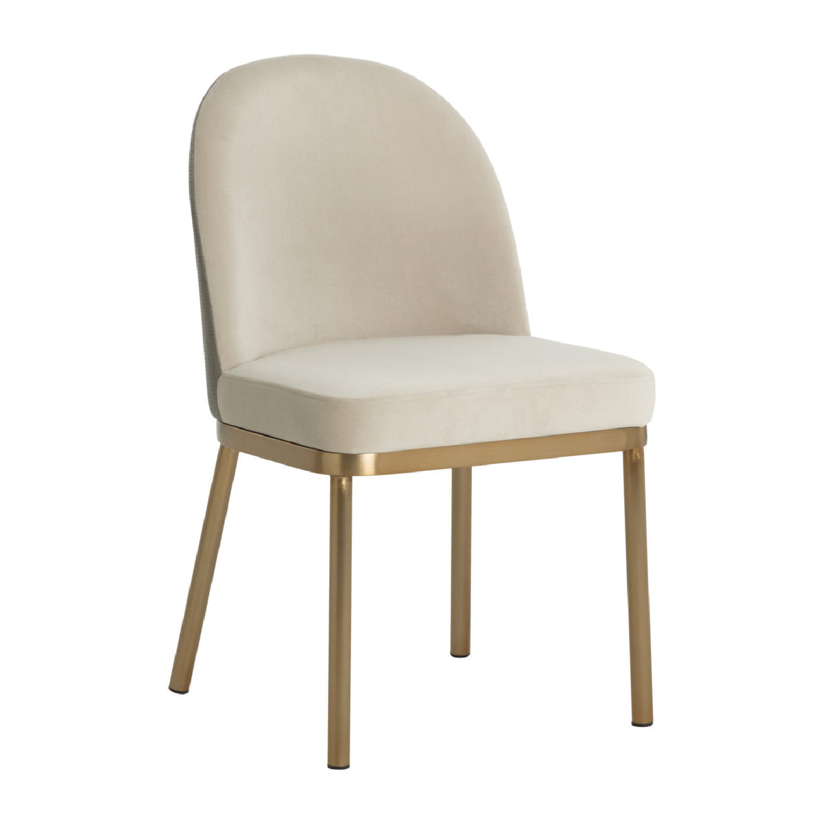 Taupe Arched-Back Dining Chairs (2) by Splendido Lavania, alternate view 2