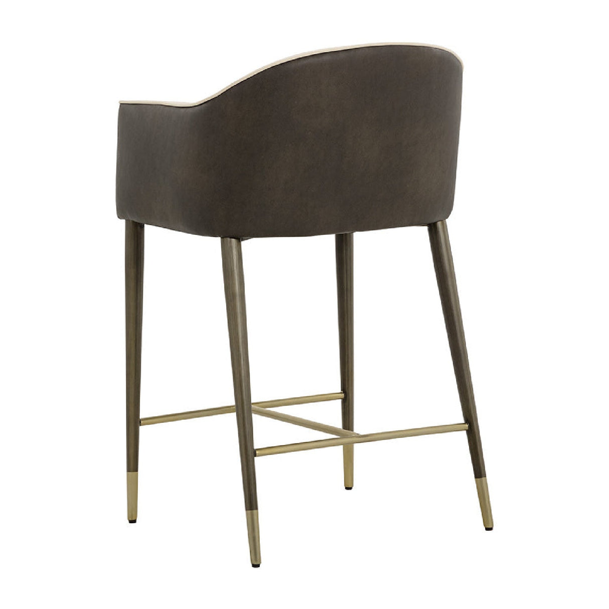 Cream Leather Counter Stool by Splendido Kylin, alternate view 4