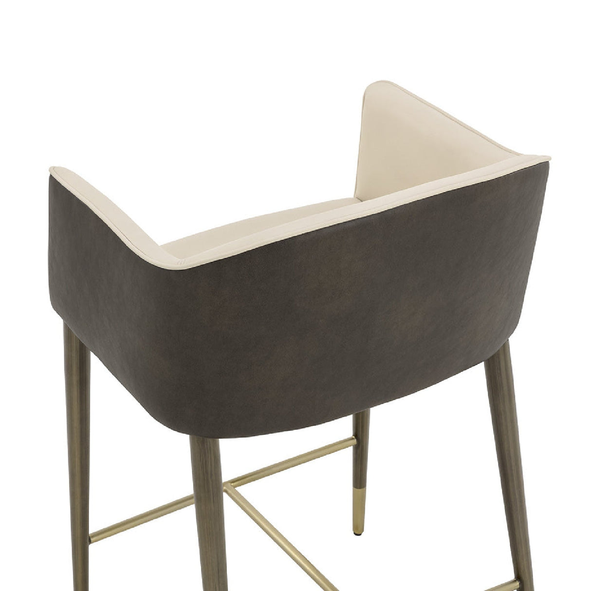 Cream Leather Counter Stool by Splendido Kylin, alternate view 5