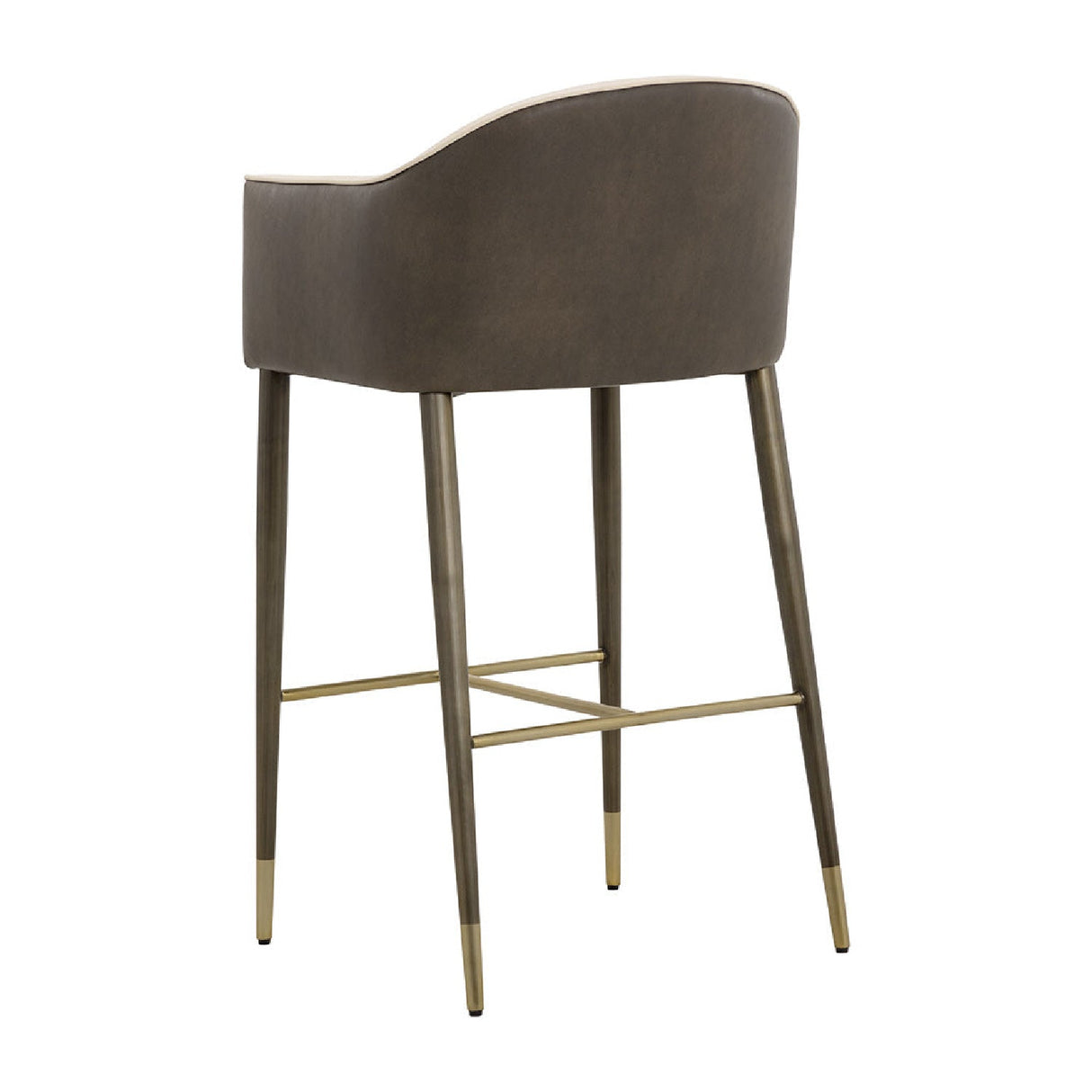Cream Leather Bar Stool by Splendido Kylin Barstool, alternate view 4