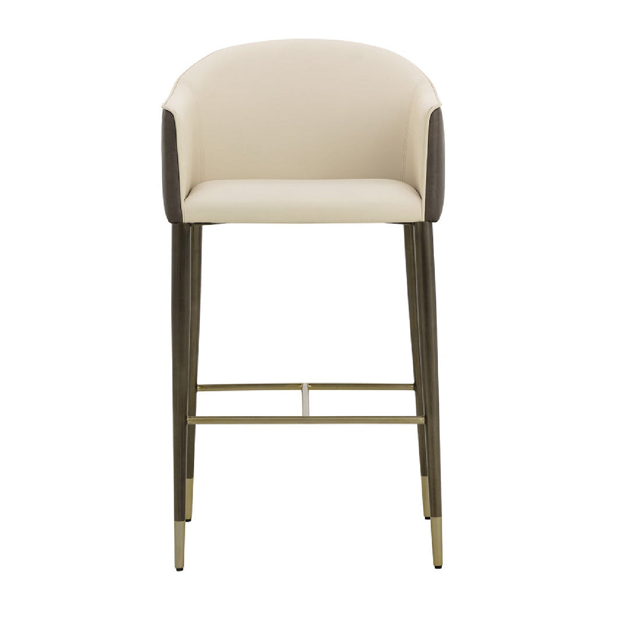 Cream Leather Bar Stool by Splendido Kylin Barstool