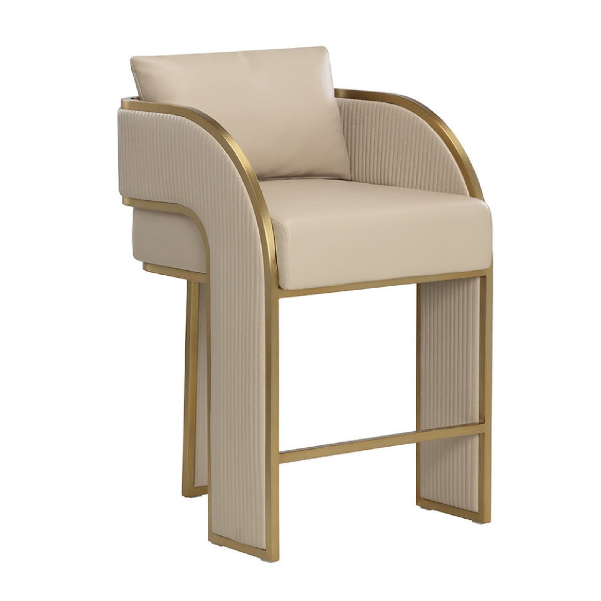 3-Legged Leather Counter Stool by Splendido Baz