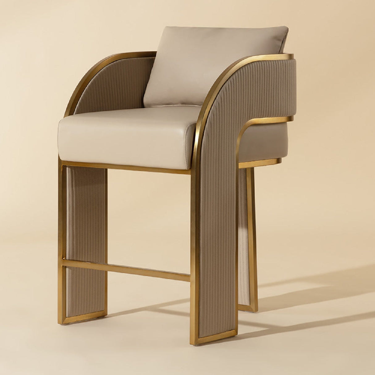 3-Legged Leather Counter Stool by Splendido Baz, alternate view 7