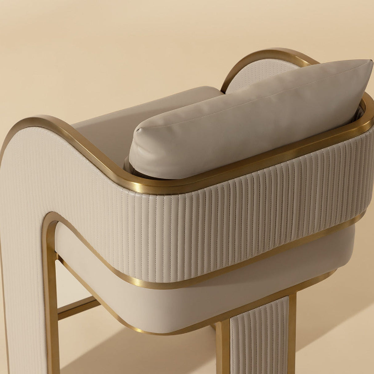 3-Legged Leather Counter Stool by Splendido Baz, alternate view 8