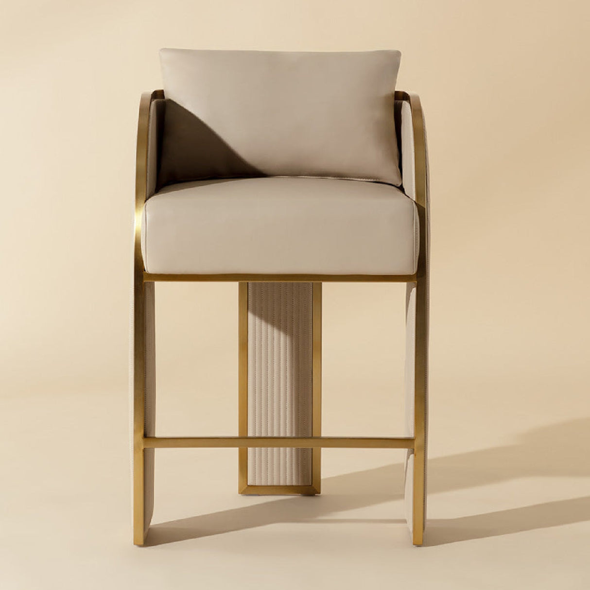3-Legged Leather Counter Stool by Splendido Baz, alternate view 9