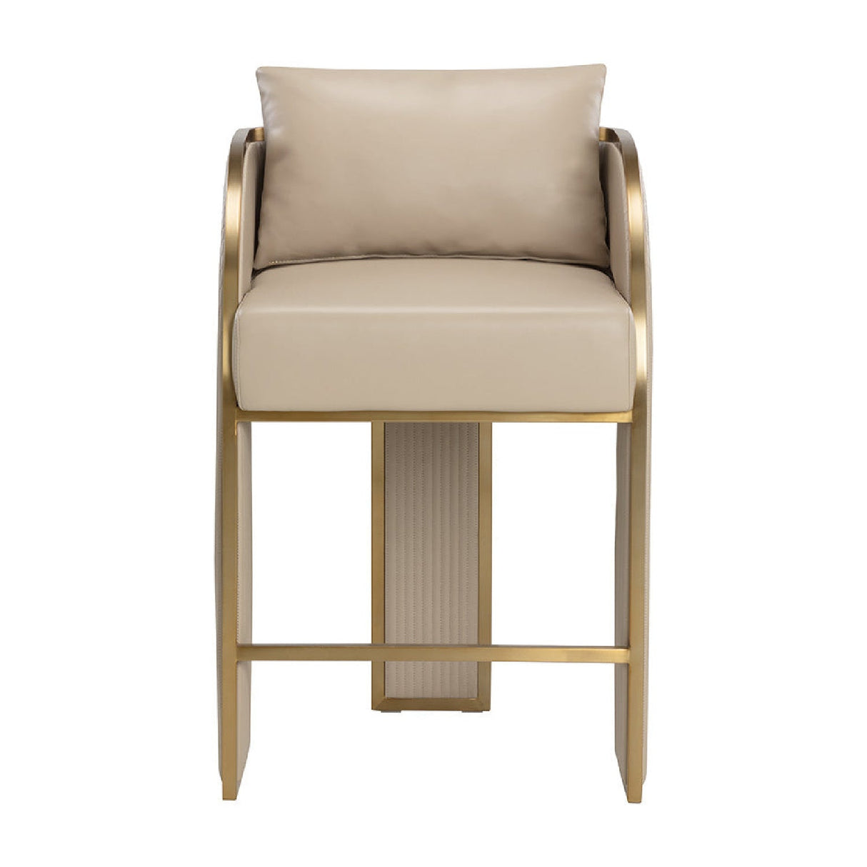 3-Legged Leather Counter Stool by Splendido Baz, alternate view 4