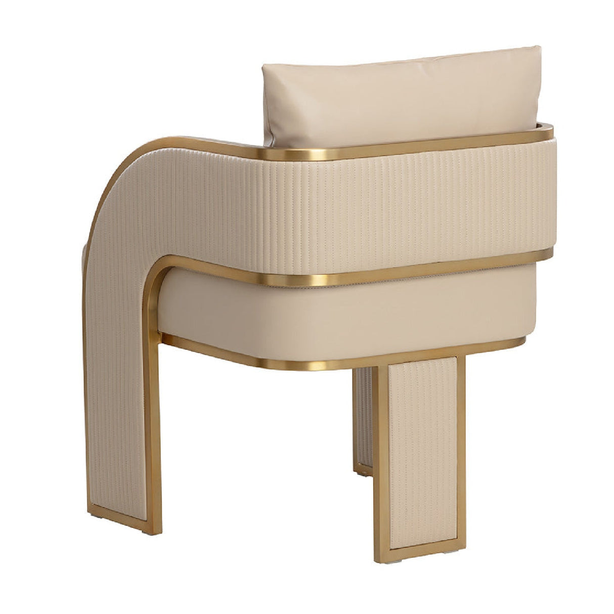 3-Legged Leather Dining Chair by Splendido Baz, alternate view 3