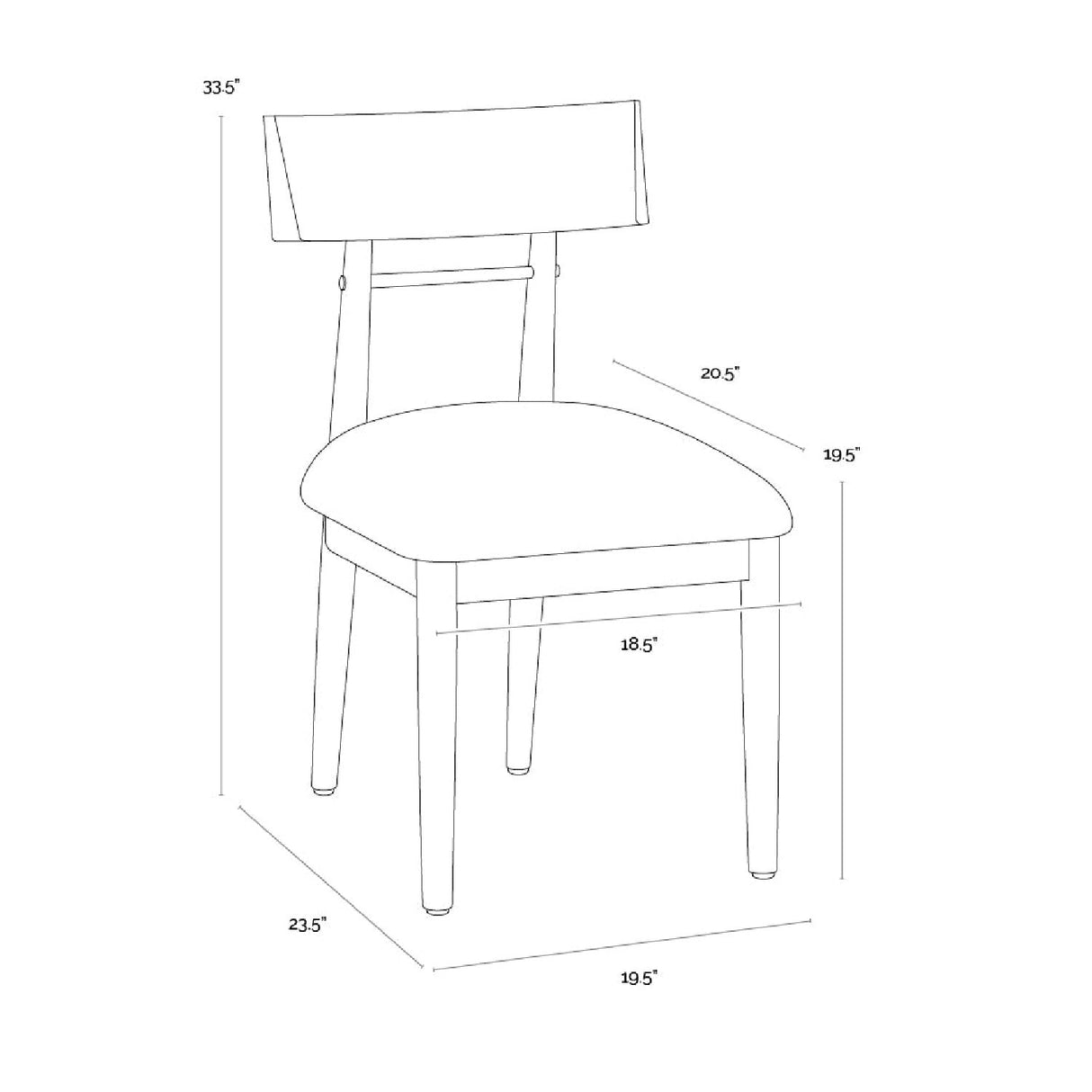 Light Oak Dining Chairs (2) by Splendido Florian, alternate view 8
