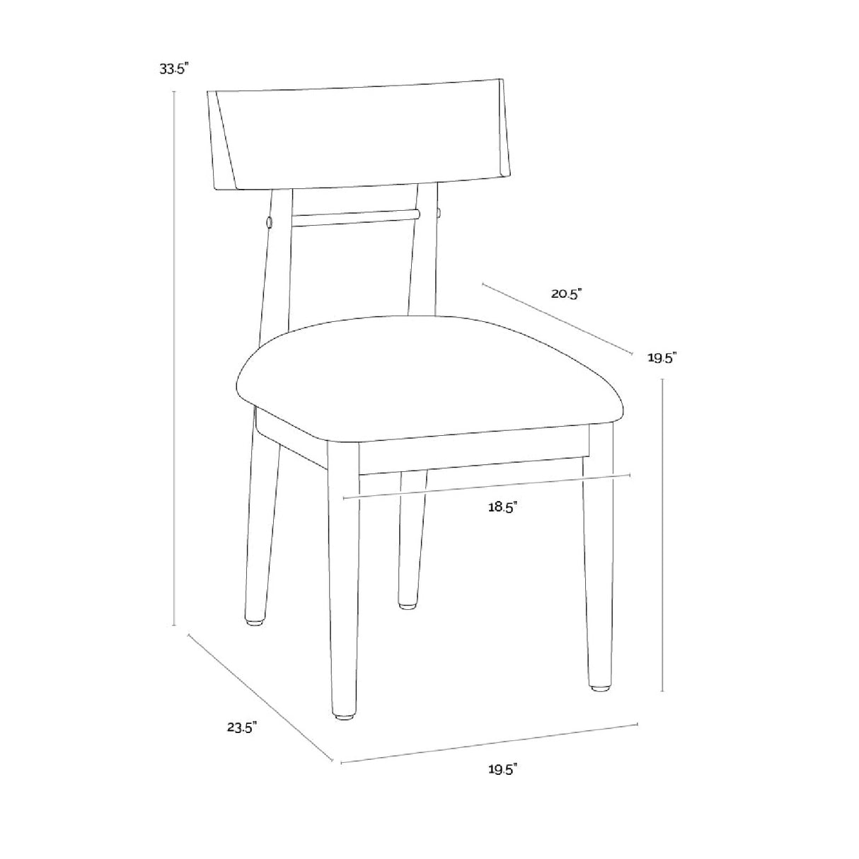Light Oak Dining Chairs (2) | Oroa.com