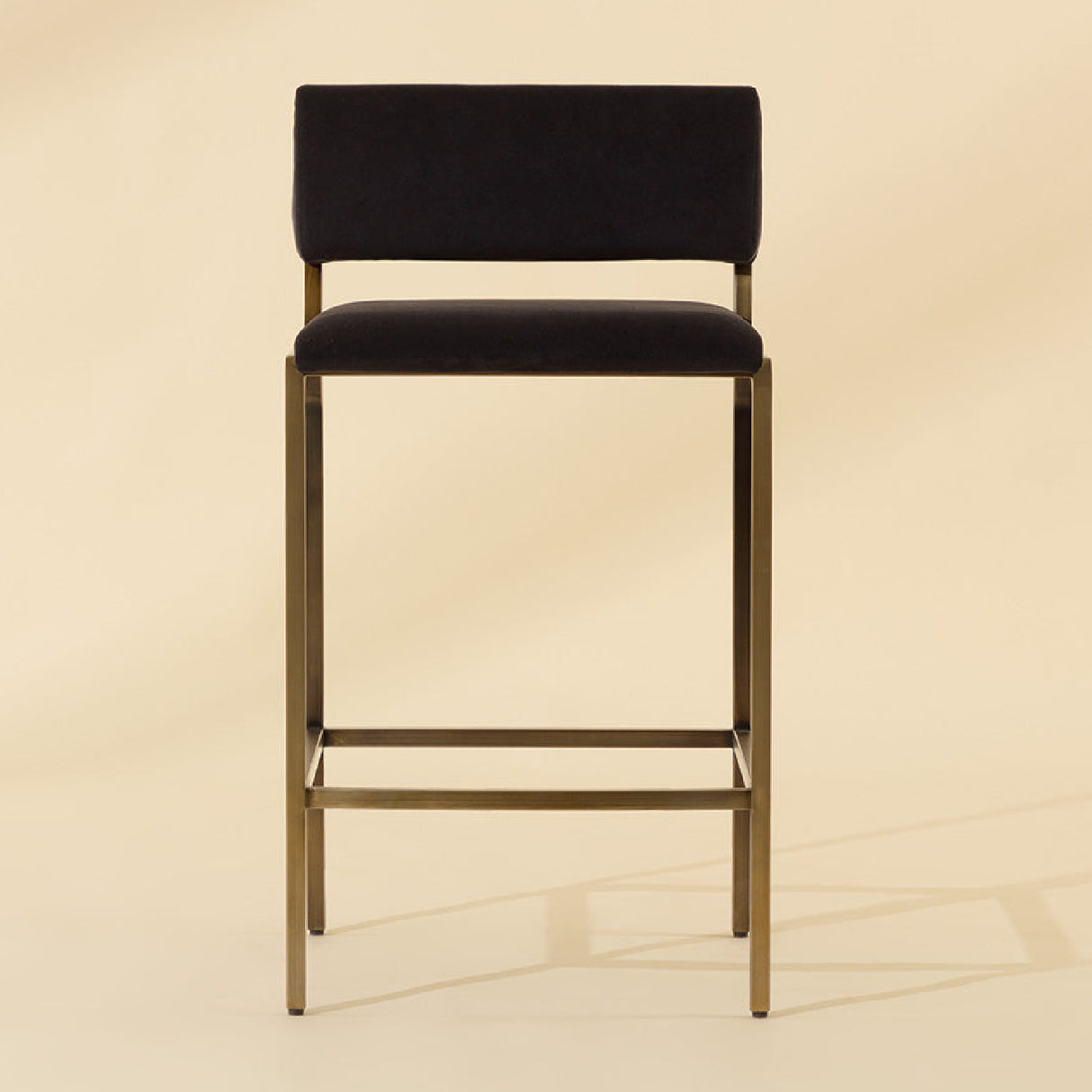 Black Fabric Counter Stool | Oroa.com