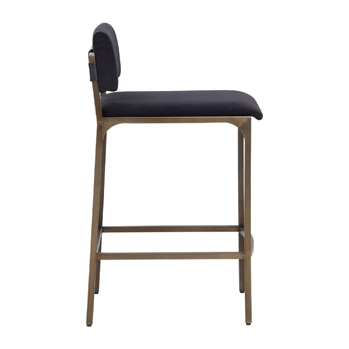 Black Fabric Counter Stool by Splendido Mori, alternate view 5