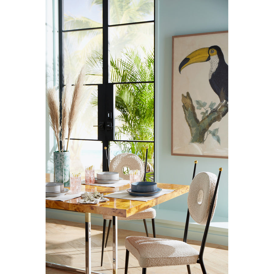 Round Back Cushion Dining Chair | Jonathan Adler Rondo | Oroa.com