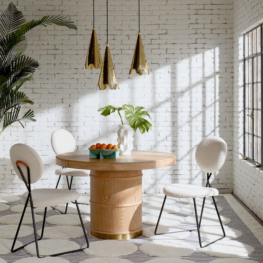 Crisscross Black Steel Dining Chair | Jonathan Adler Caprice | Oroa.com