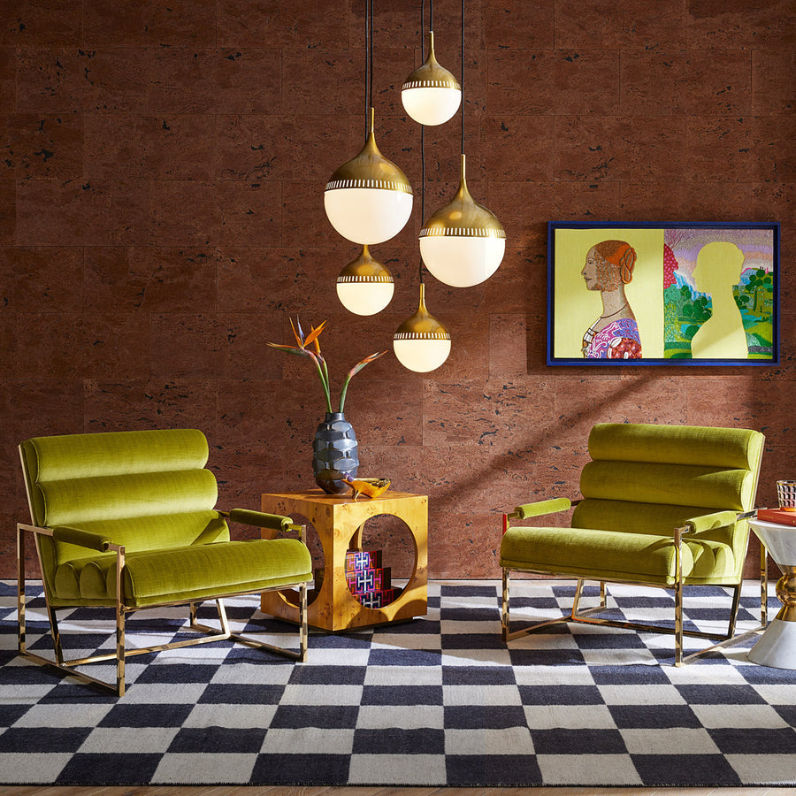 White Glass Orbs Chandelier | Jonathan Adler Rio | Oroa.com