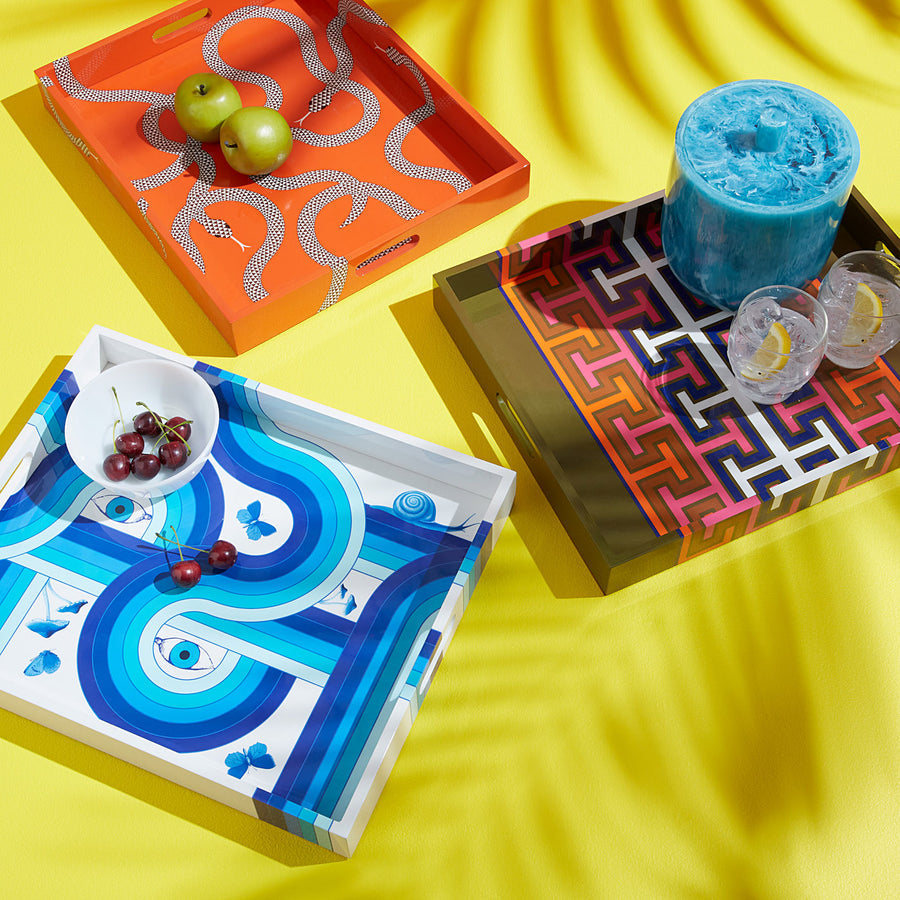 Patterned Lacquer Tray | Jonathan Adler Madrid | Oroa.com