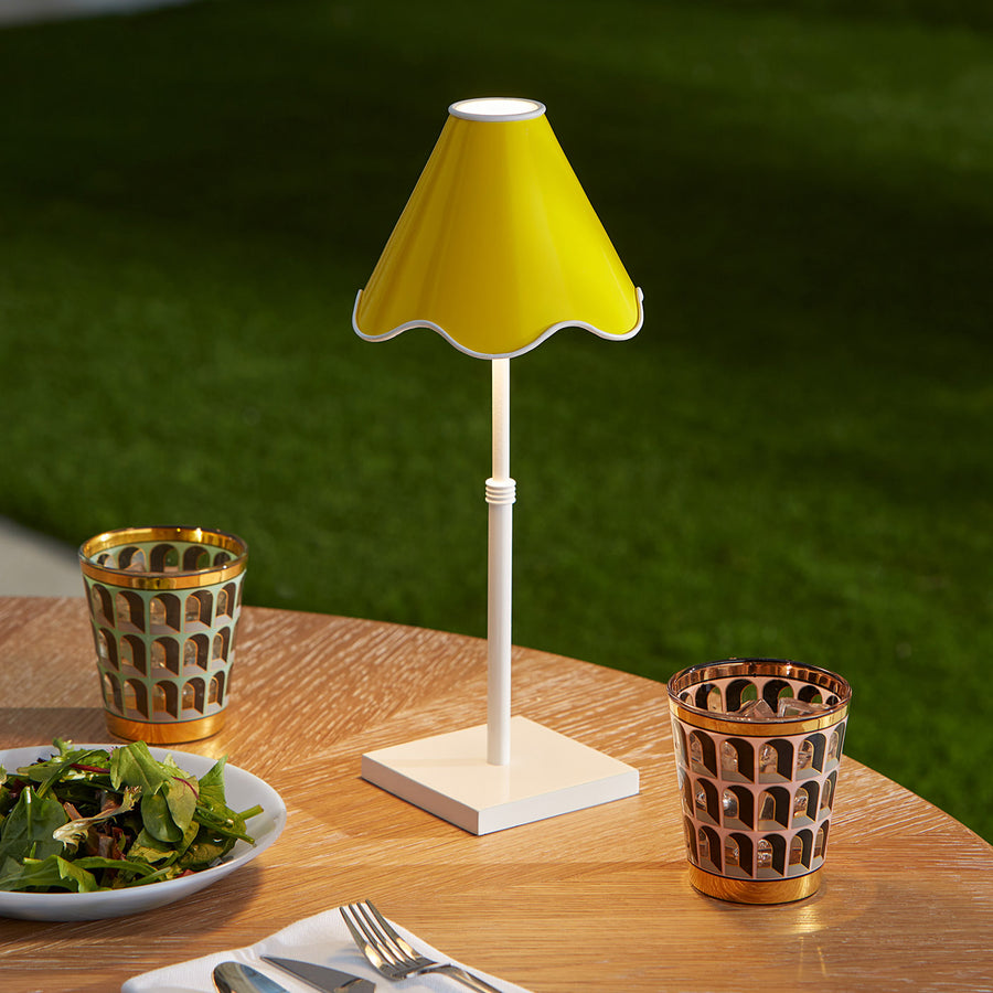 Wavy Edge Rechargable Table Lamp | Jonathan Adler Ripple | Oroa.com