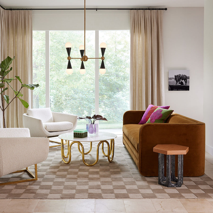 Antique Brass 6-Light Chandelier | Jonathan Adler Caracas | Oroa.com