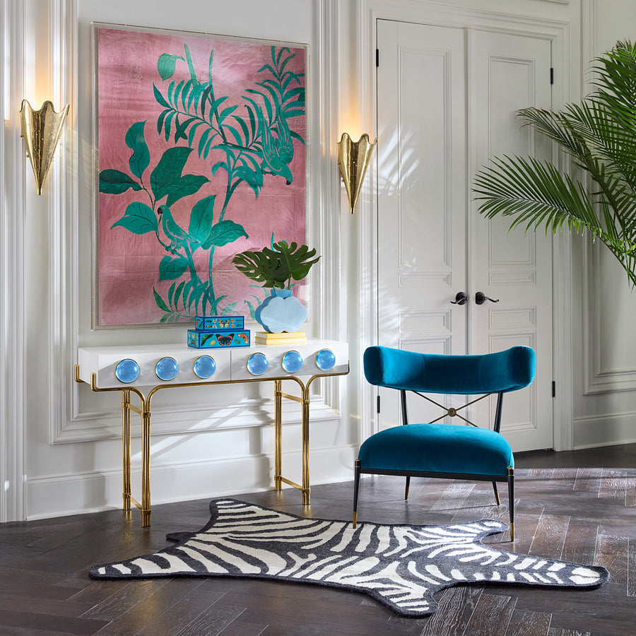 Velvet Klismos Lounge Chair | Jonathan Adler Rider | Oroa.com