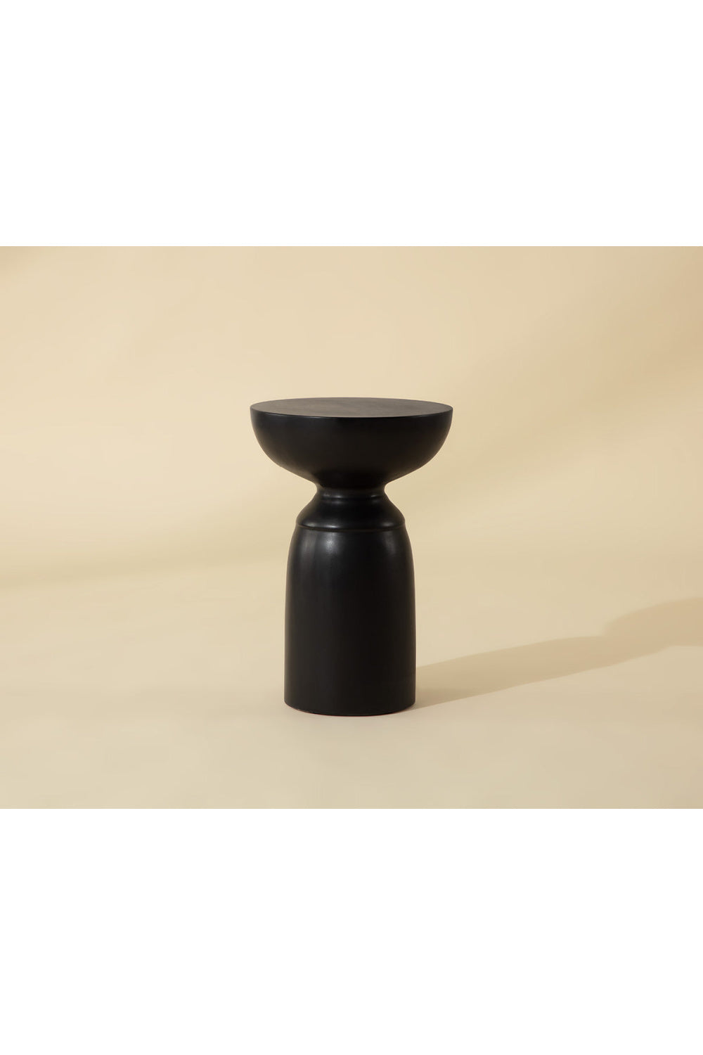 Black Concrete Indoor/Outdoor End Table by Splendido Goya Side Table, alternate view 5