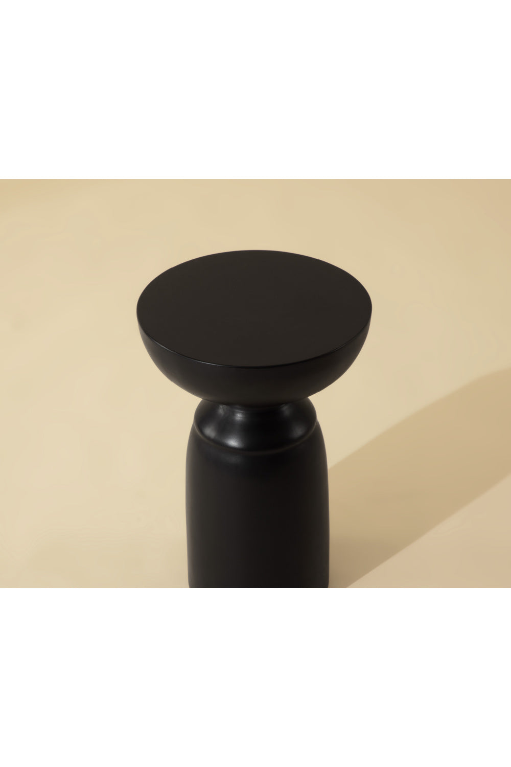 Modern European furniture - Black Concrete Indoor/Outdoor End Table - www.oroa.com