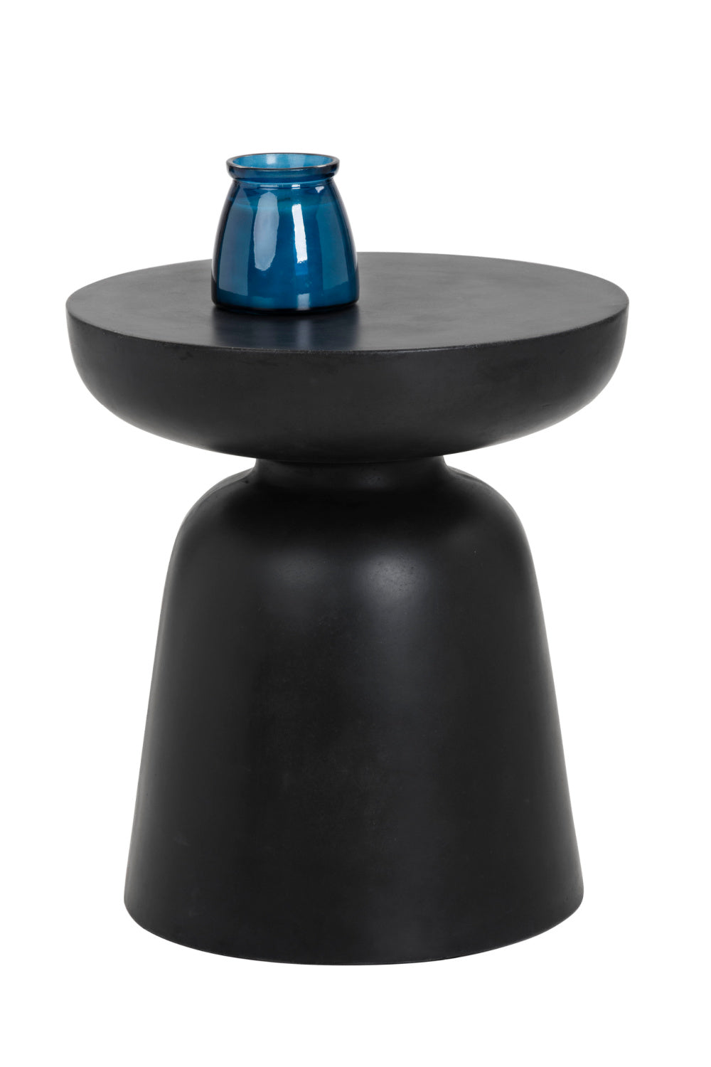 Black Indoor/Outdoor End Table by Splendido Lucida Side Table, alternate view 3
