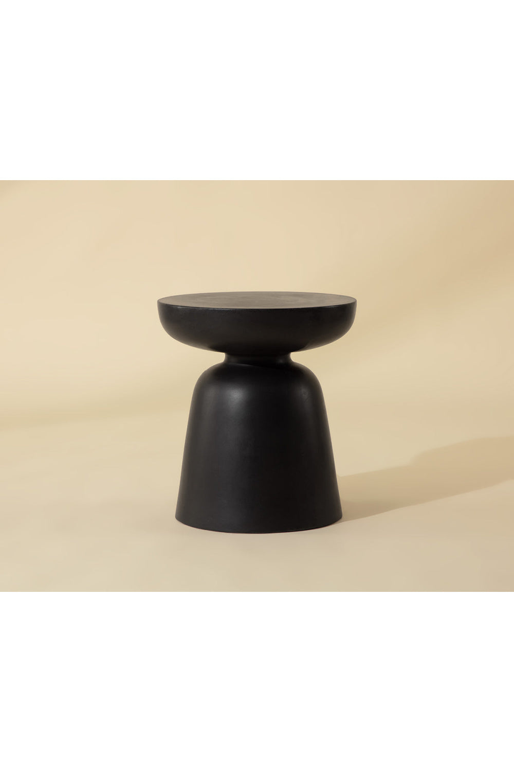 Black Indoor/Outdoor End Table by Splendido Lucida Side Table, alternate view 5