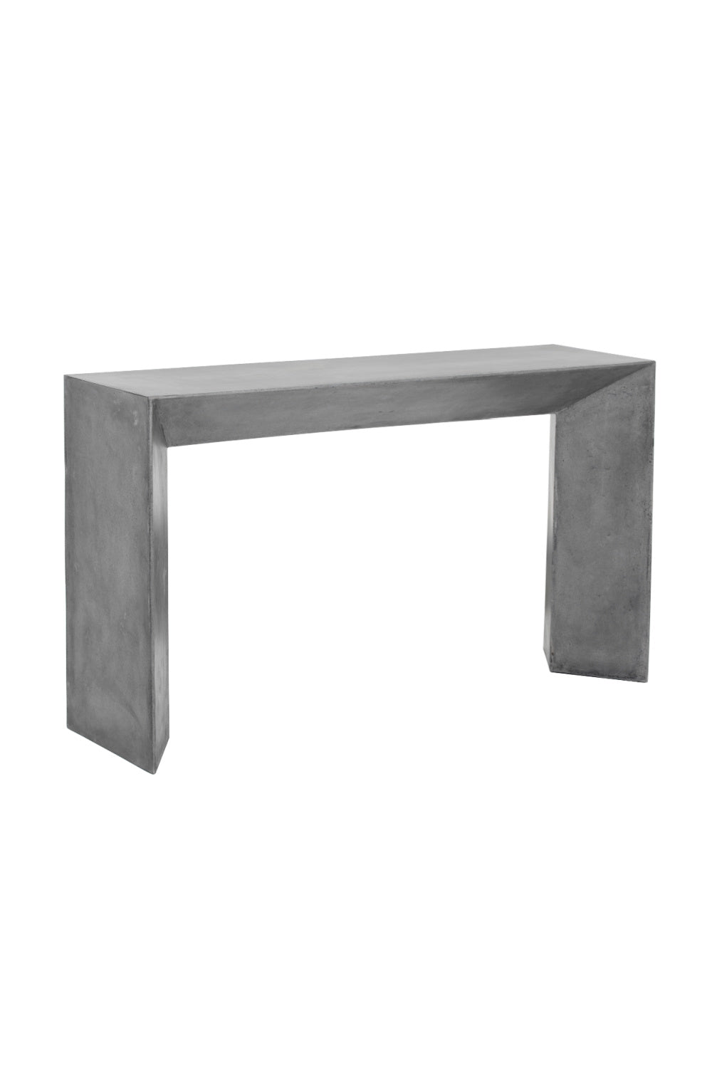 Gray Concrete Indoor/Outdoor Console Table by Splendido Noman