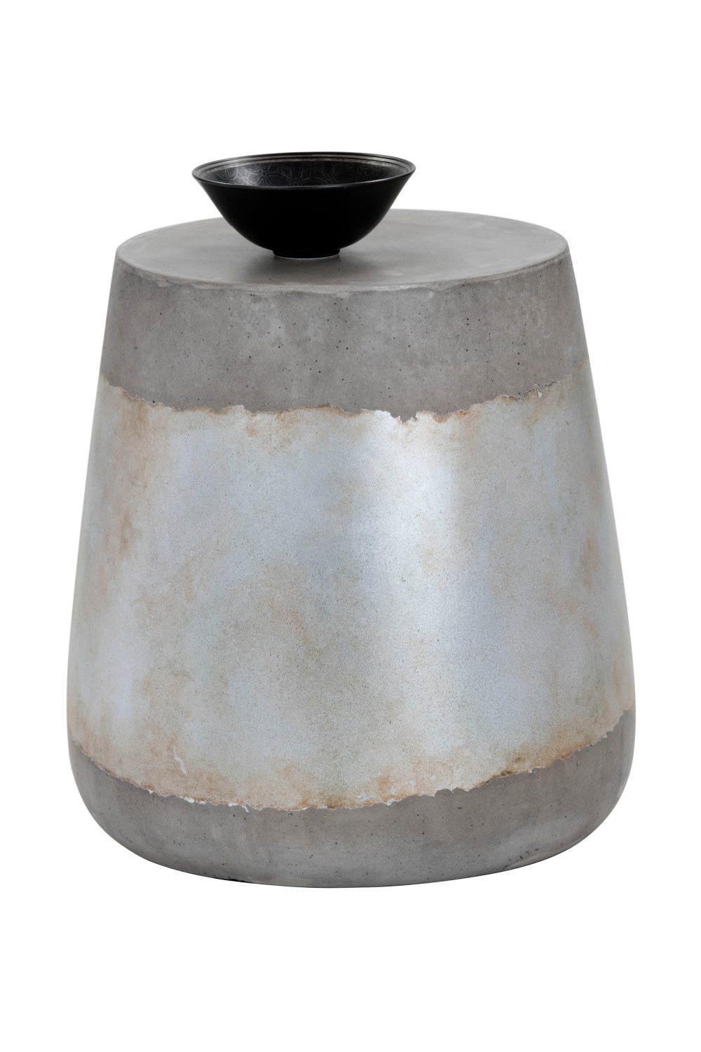 Silver Indoor/Outdoor End Table by Splendido Aries Side Table, alternate view 3