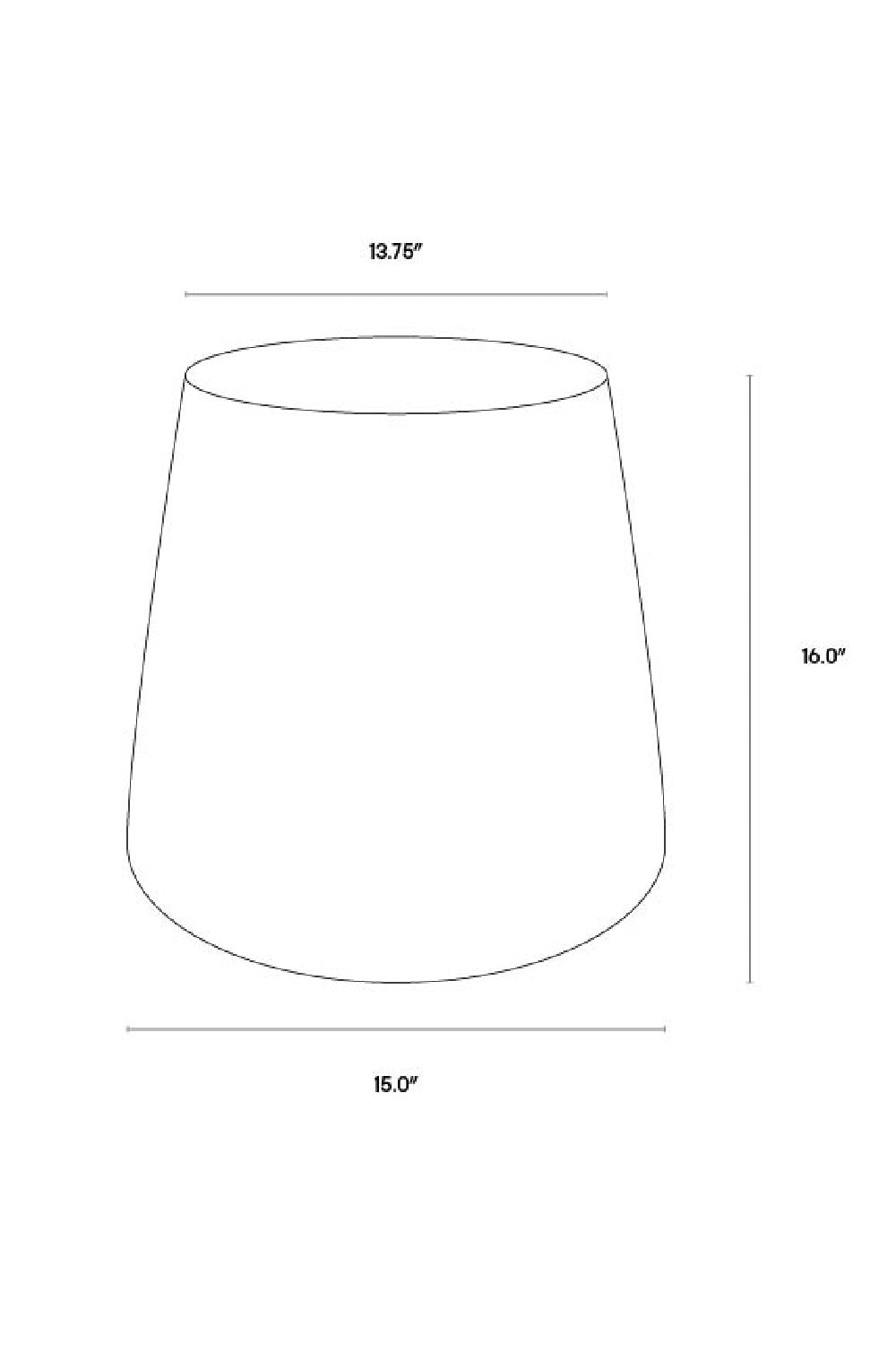 Silver Indoor/Outdoor End Table by Splendido Aries Side Table, alternate view 6