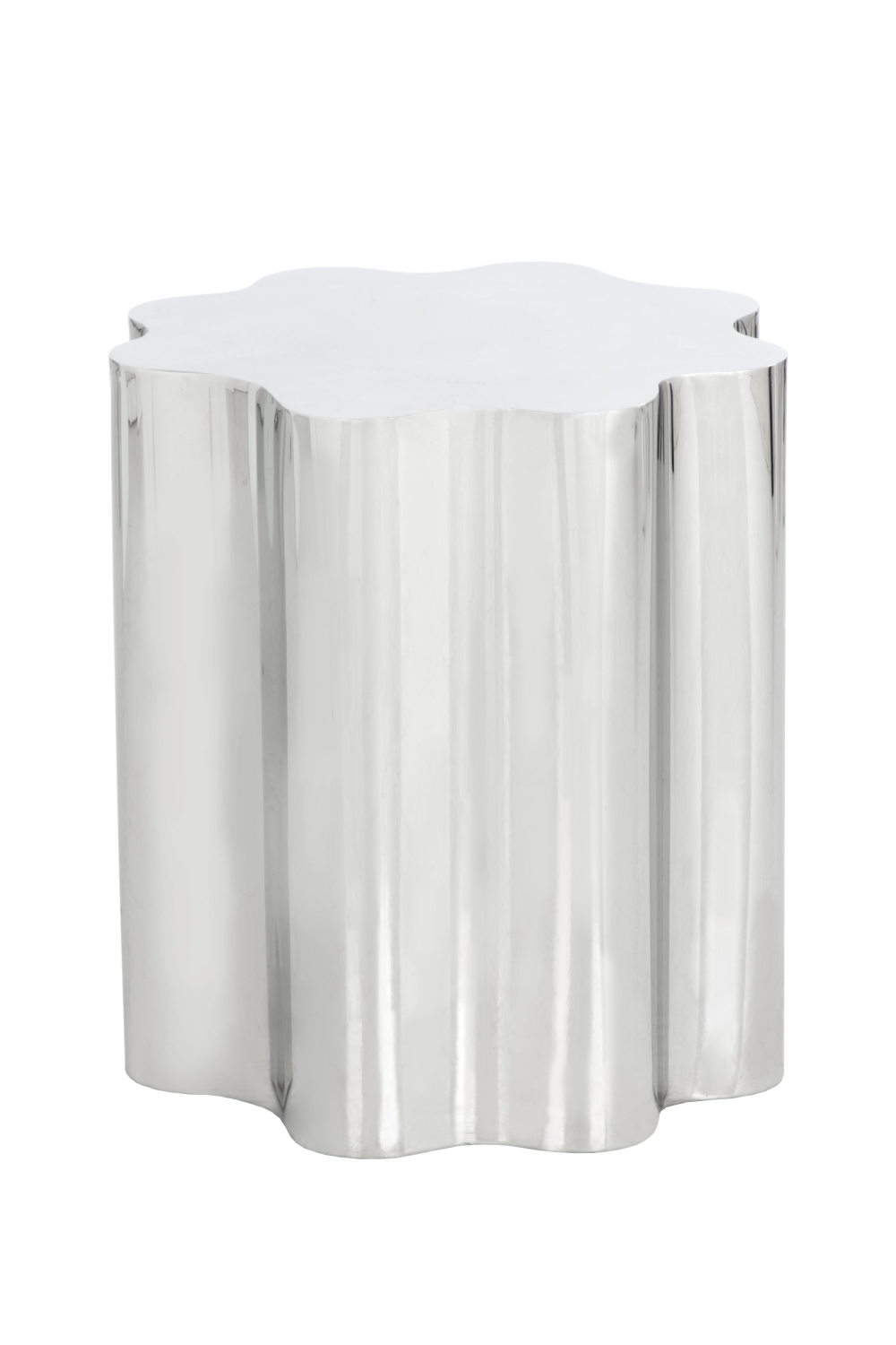 Silver Organic-Shaped Side Table by Splendido Dahlia