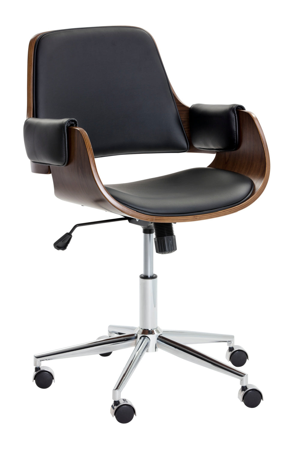 Wood and Black Office Chair by Splendido Kellan