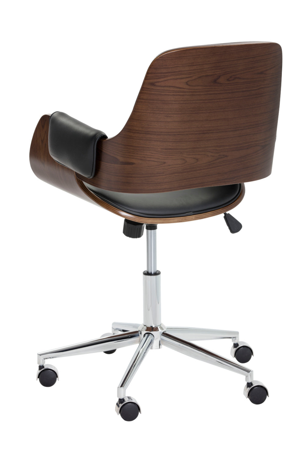 Wood and Black Office Chair by Splendido Kellan, alternate view 4