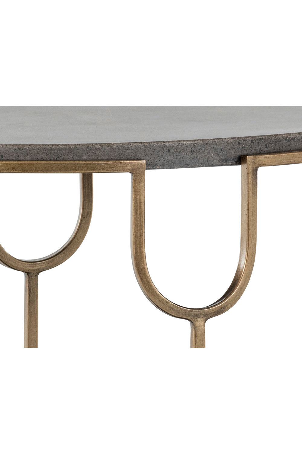 Oval Gray Concrete Side Table by Splendido Arya, alternate view 5