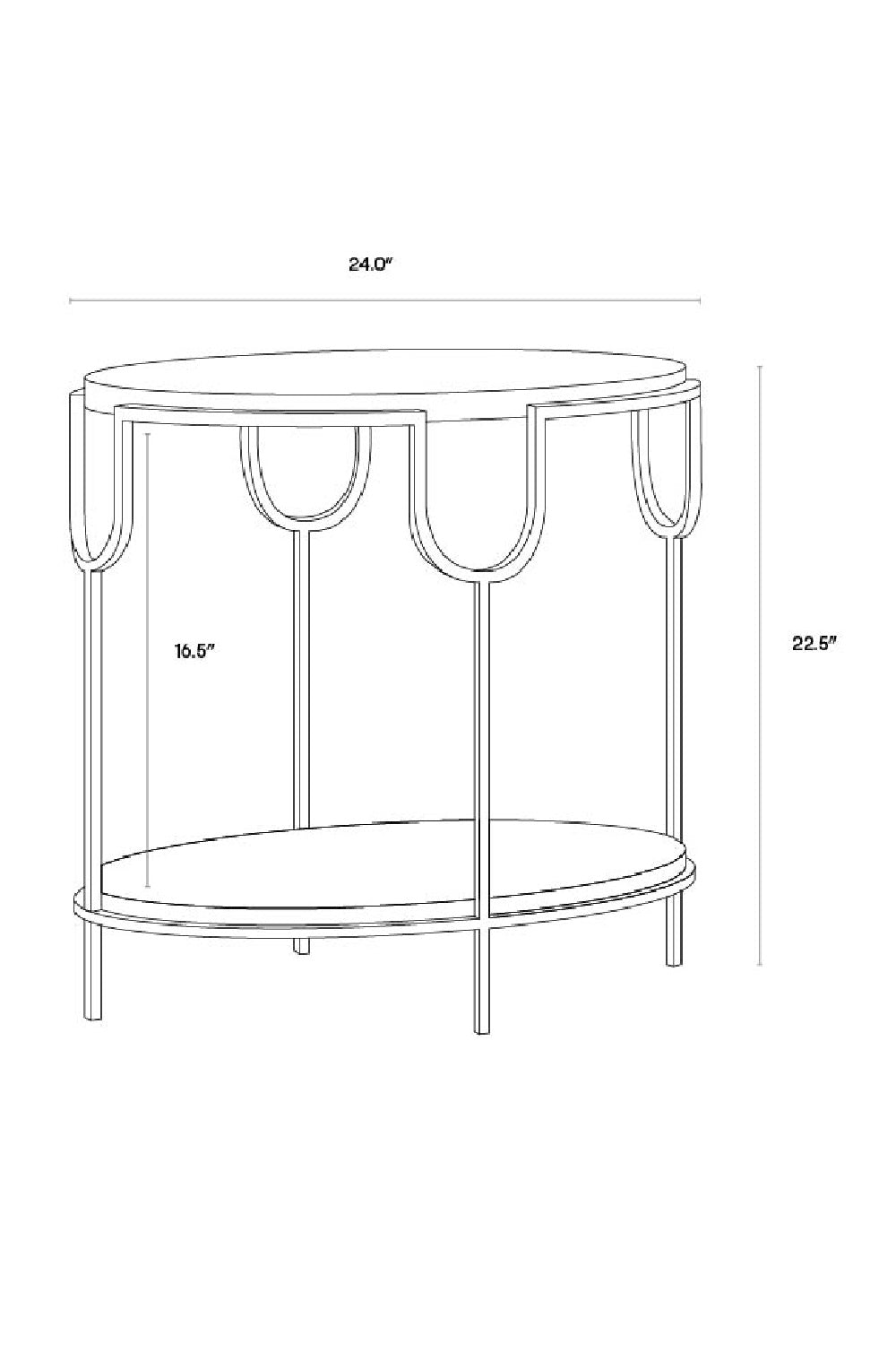 Oval Gray Concrete Side Table by Splendido Arya, alternate view 8
